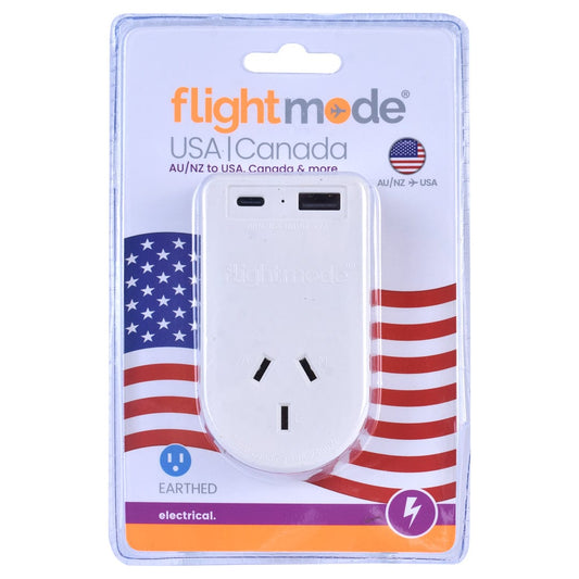 AU/NZ to USA/CANADA Travel Adapter with USB Type C & A