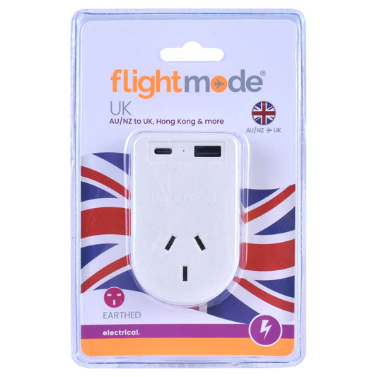 AU/NZ to UK/HONG KONG Travel Adapter with USB Type C & A